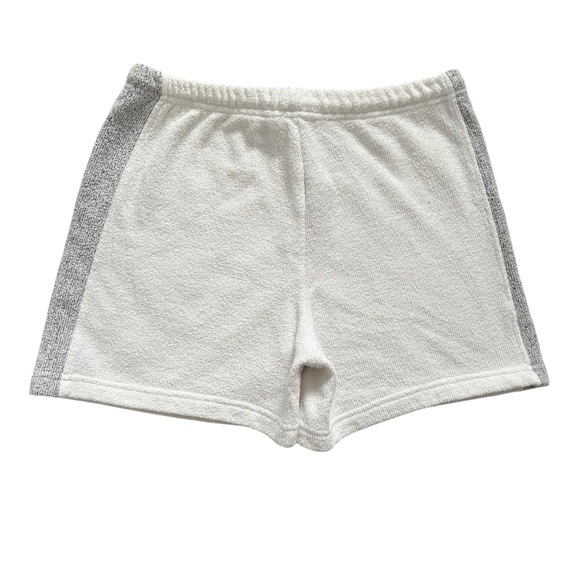 Vintage 80s Cotton Blend Terry Cloth White USA Key West Drawstring Shorts Medium - Picture 7 of 15